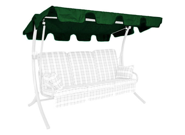 Tetto per dondolo universale Swingtex verde