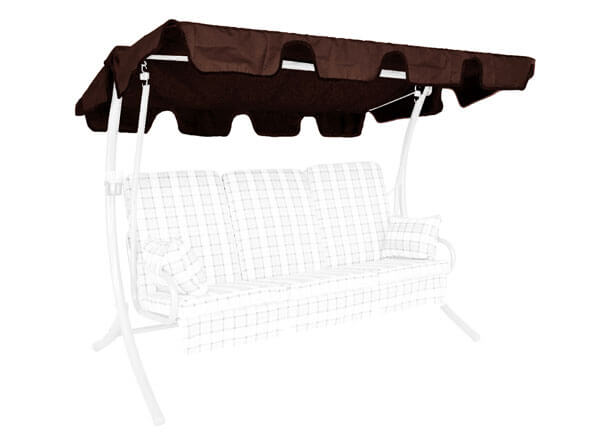 Tetto per dondolo universale Swingtex marrone