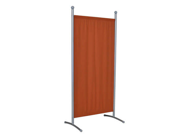 Divisorio piccolo (178 x 82 cm) argento, telo terra