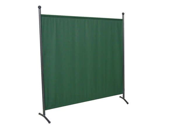 Divisorio grande (178 x 178 cm) grigio, telo verde Divisorio grande (178 x 178 cm) grigio, telo verde
