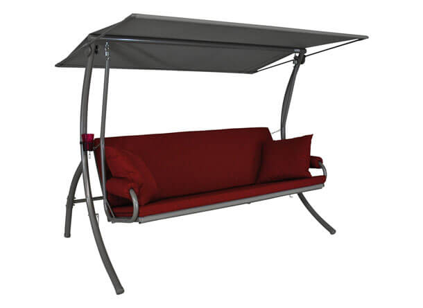 Dondolo Elegance Joy beige (3 posti) Design Joy bordò