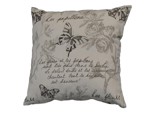 Cuscino divano Farfalla beige