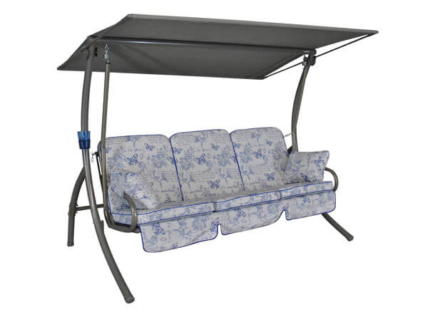 Dondolo Primero beige Farfalla blu