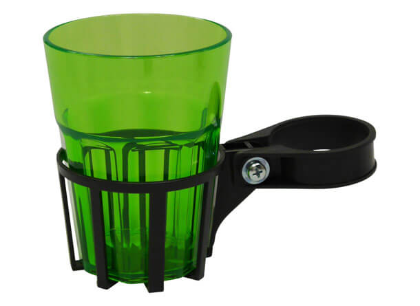 Porta bevande per dondolo grigio bicchiere verde