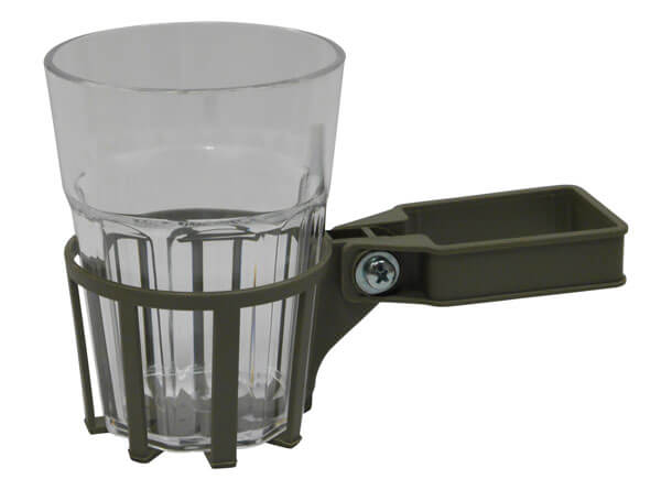 Porta bevande per dondolo con tubo quadro champagne bicchiere trasparente