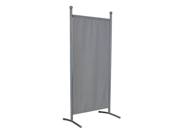 Divisorio piccolo (178 x 82 cm) argento, telo granito