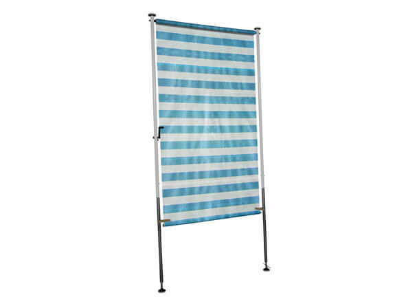 Tenda da sole per il lato blu-bianco