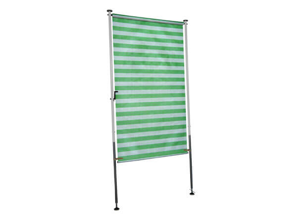 Tenda da sole per il lato verde-bianco