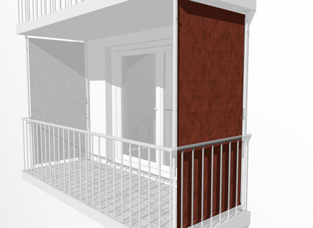 Telo della tenda da sole per il lato uni arancio Poliacrilato