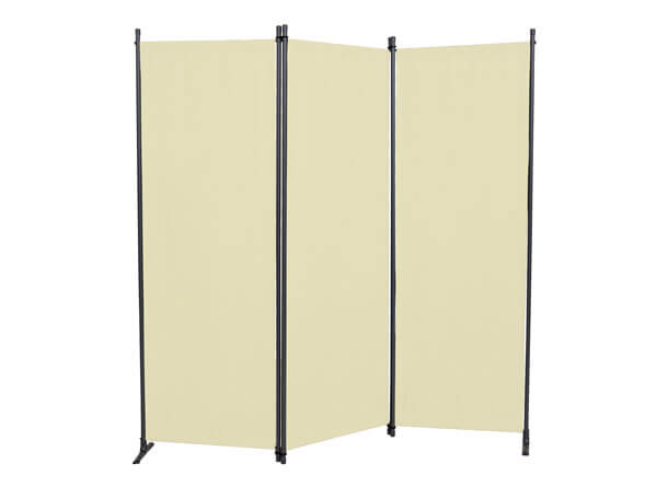 paravento 3 pezzi PE beige paravento 3 pezzi PE beige