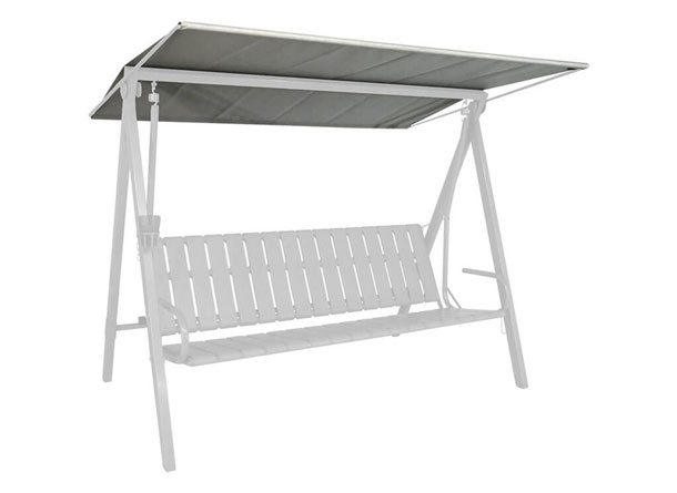 Tetto per dondolo 210 x 145 cm Draltex grigio chiaro