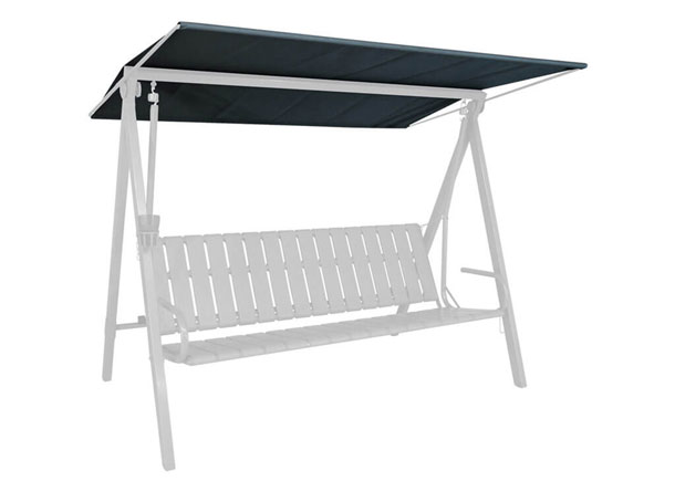 Telo per tetto del dondolo 210 x 145 cm Draltex grigio scuro