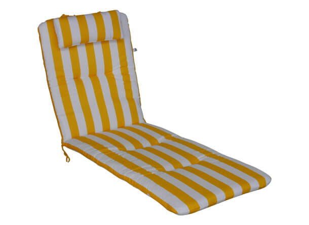 Cuscino lettino giallo/bianco