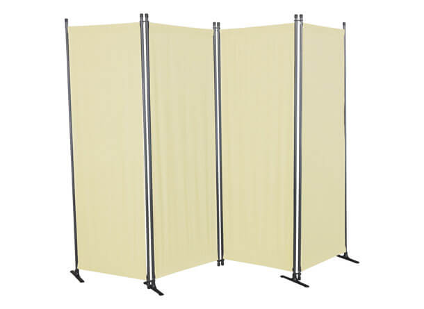 paravento 4 pezzi PE beige paravento 4 pezzi PE beige