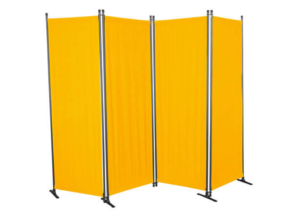 paravento 4 pezzi Swingtex giallo