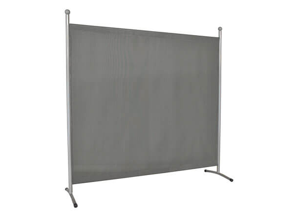 Divisorio grande (178 x 178 cm) argento, telo Primetex champagne