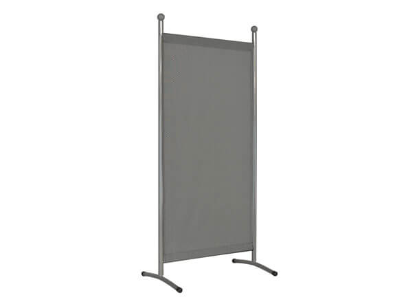 Divisorio piccolo (178 x 82 cm) argento, telo Primetex champagne