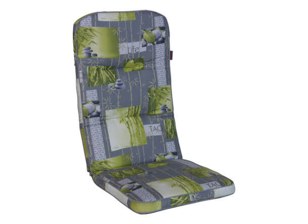 Cuscino sedia con schienale alto Exklusiv Bambù grigio