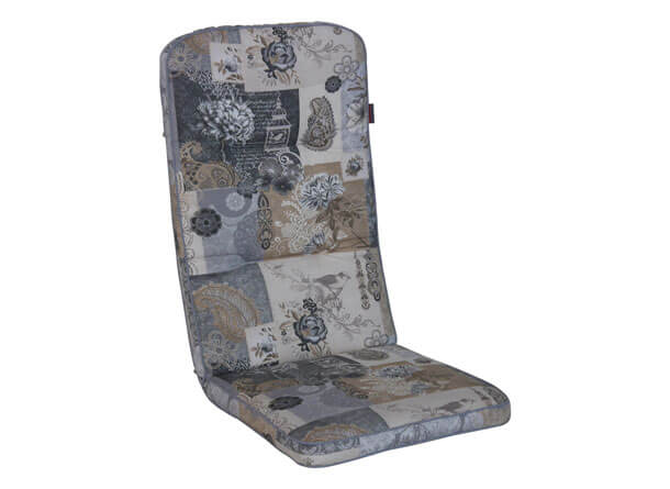 Cuscino sedia con schienale alto Exklusiv Neuburg grigio