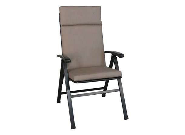 Cuscino sedia con schienale alto Sun fango