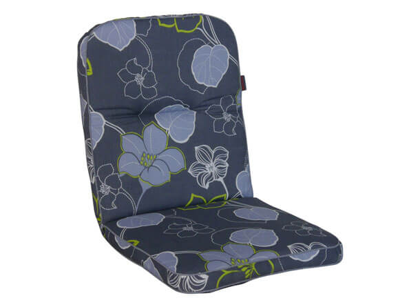 Cuscino sedia con schienale basso Exklusiv Merano grigio