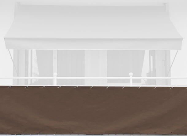 Telo balcone 75 cm Style marrone