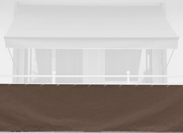 Telo balcone 90 cm Style marrone