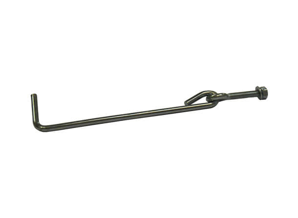 Gancio di fermo pour tubo quadro (set di 2)
