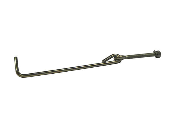 Gancio di fermo pour tubo rondo 30 mm (set di 2)