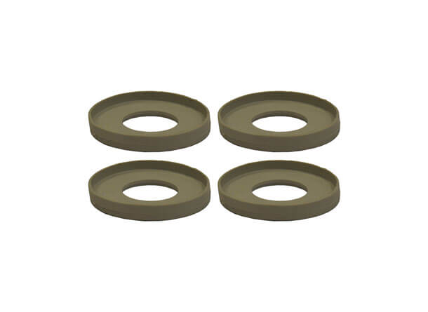 Piastra di gomma (set di 4)
