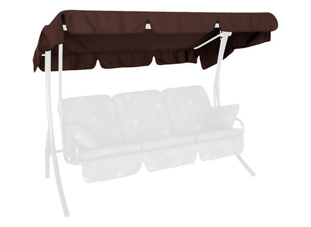 Tetto per dondolo 210 x 145 cm Swingtex marrone