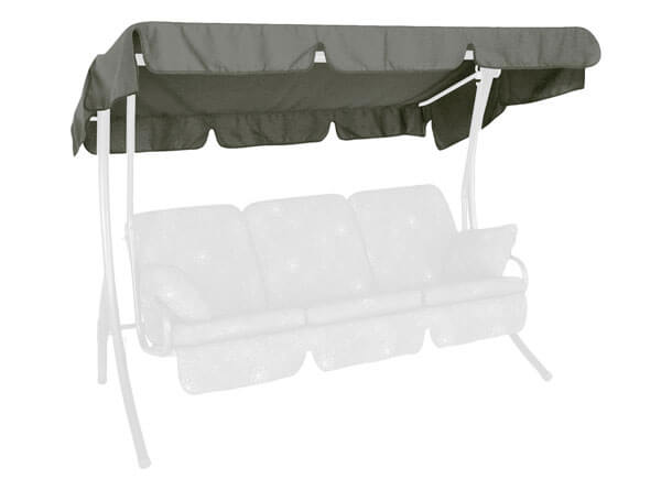 Tetto per dondolo 210 x 145 cm Swingtex grigio scuro