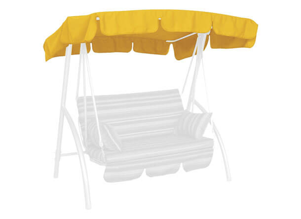 Tetto per dondolo 160 x 145 cm Swingtex giallo