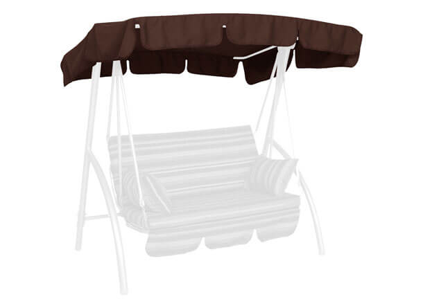 Tetto per dondolo 160 x 145 cm Swingtex marrone