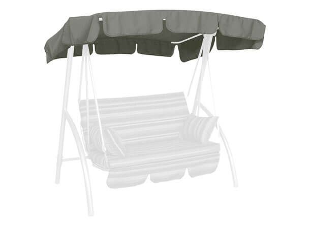 Tetto per dondolo 160 x 145 cm Swingtex grigio scuro