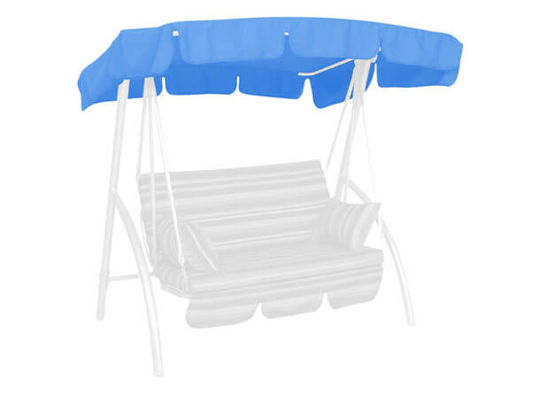 Tetto per dondolo 160 x 145 cm Swingtex blu chiaro