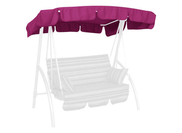 Tetto per dondolo 160 x 145 cm Swingtex pink