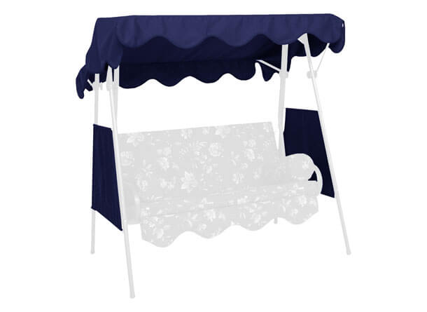 Tetto per dondolo 150 x 120 cm PE blu