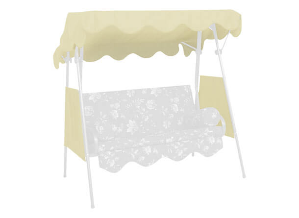 Tetto per dondolo 150 x 120 cm PE beige