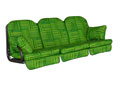 Cuscini per dondolo Deluxe Modena verde