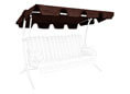 Tetto per dondolo universale Swingtex marrone