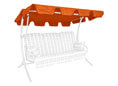 Tetto per dondolo universale Swingtex terra
