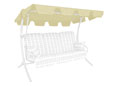 Tetto per dondolo universale Swingtex beige