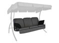 Cuscini per dondolo Comfort Style grigio Cuscini per dondolo Comfort Style grigio