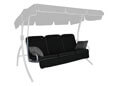 Cuscini per dondolo Comfort Style nero