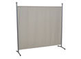Divisorio grande (178 x 178 cm) argento, telo beige