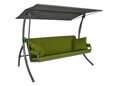 Dondolo Elegance Joy beige (3 posti) Design Joy mela verde
