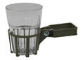 Porta bevande per dondolo con tubo quadro champagne bicchiere trasparente
