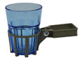 Porta bevande per dondolo con tubo quadro champagne bicchiere blu