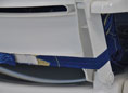 Cuscino sedia con schienale alto Exklusiv Corfù blu